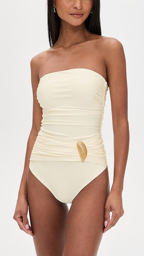 Lorena Shell Strapless One Piece | Shopbop