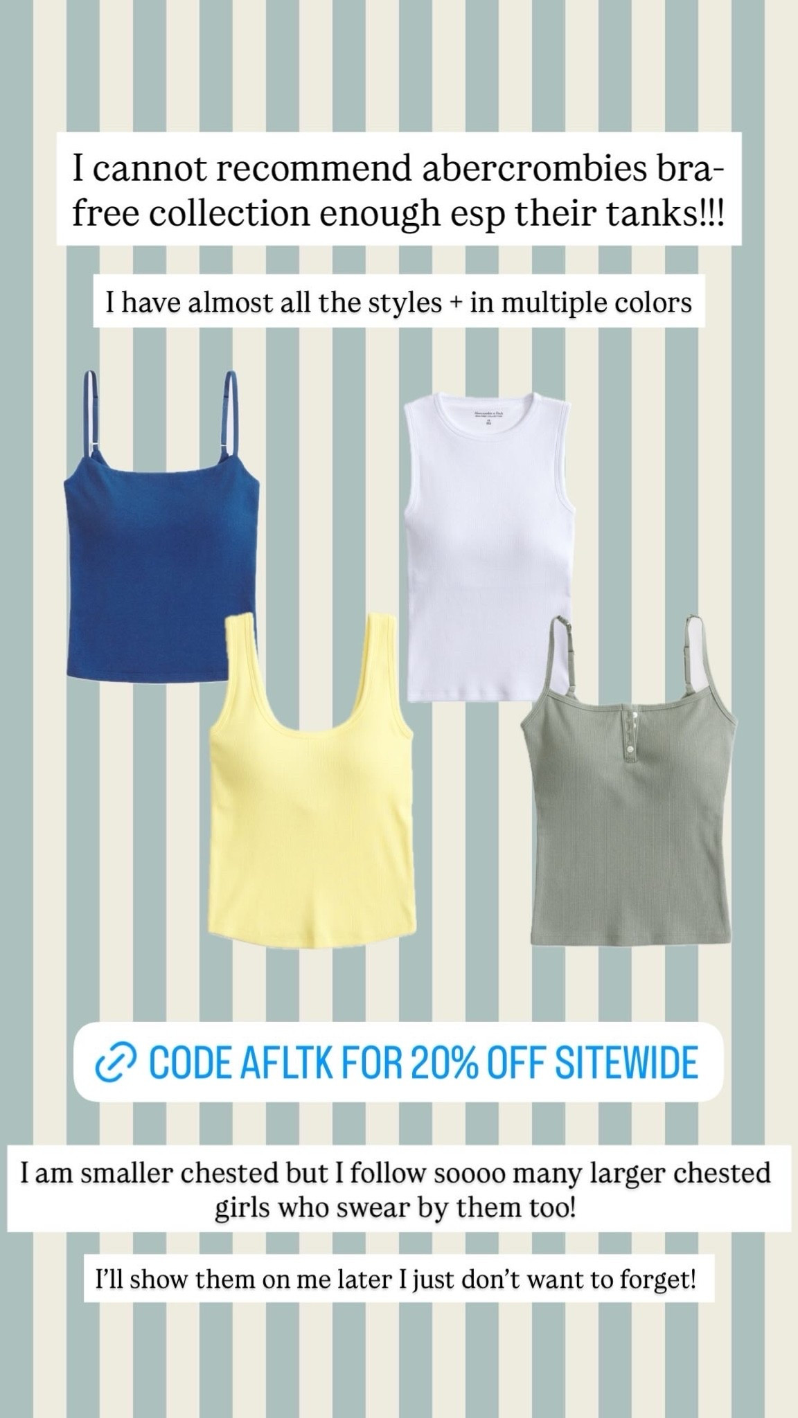 all dresses are on sale + stackable code for everything sitewide AFLTK

#LTKxAbercrombie