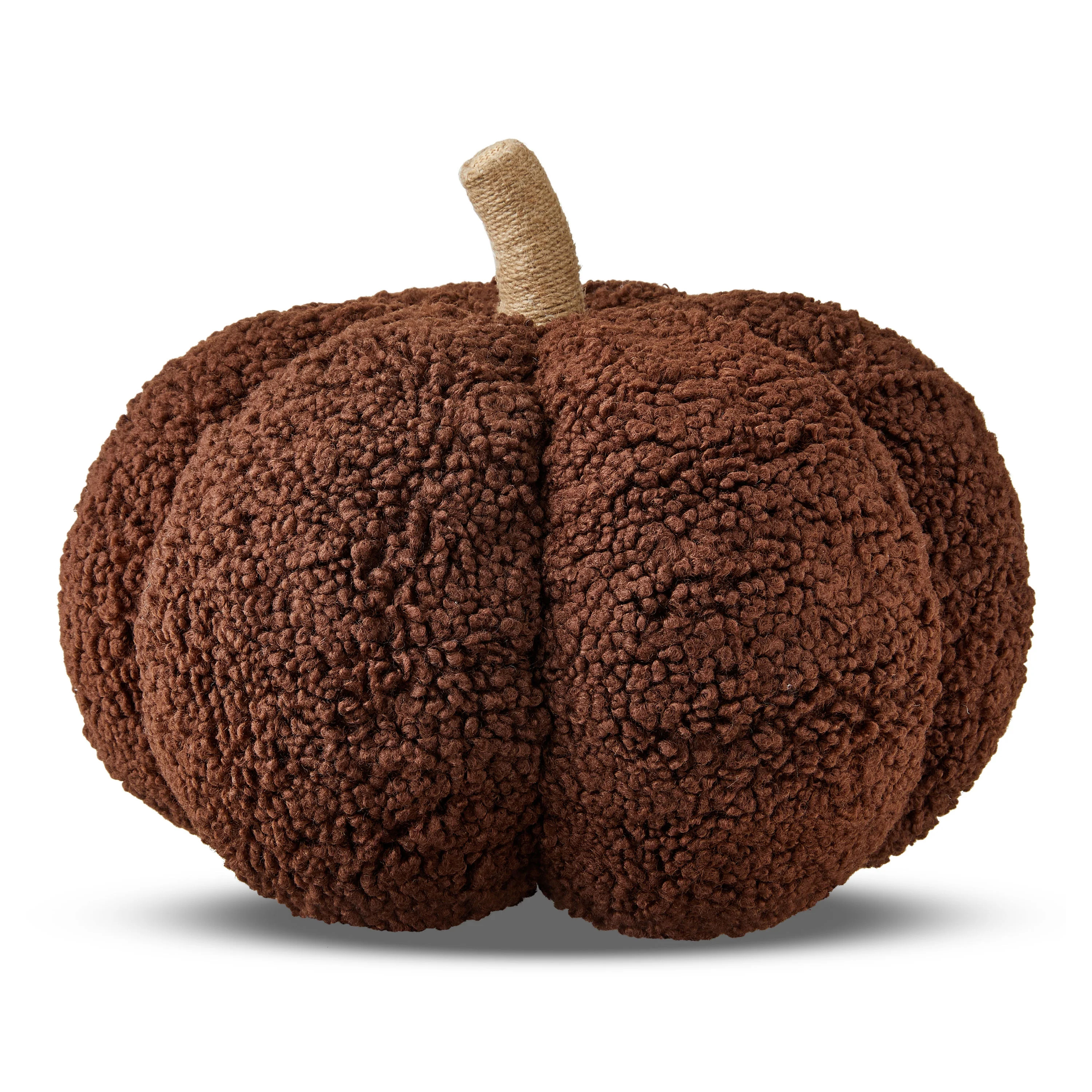 Boucle Pumpkin Pillow, Brown, 10", Fall by Way To Celebrate | Walmart (US)