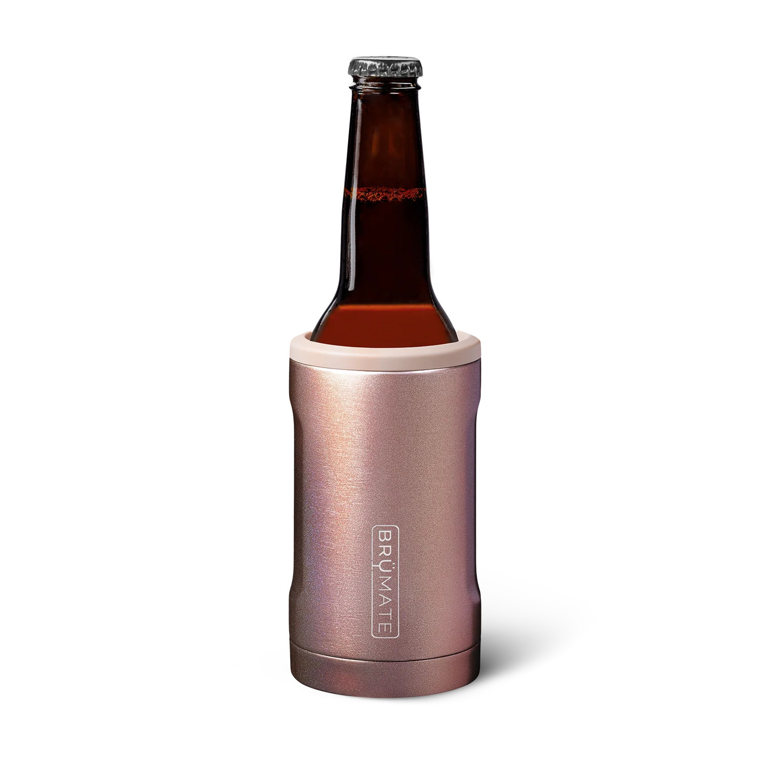 Hopsulator Bott'l | Glitter Rose Gold | 12oz Bottles | Brumate