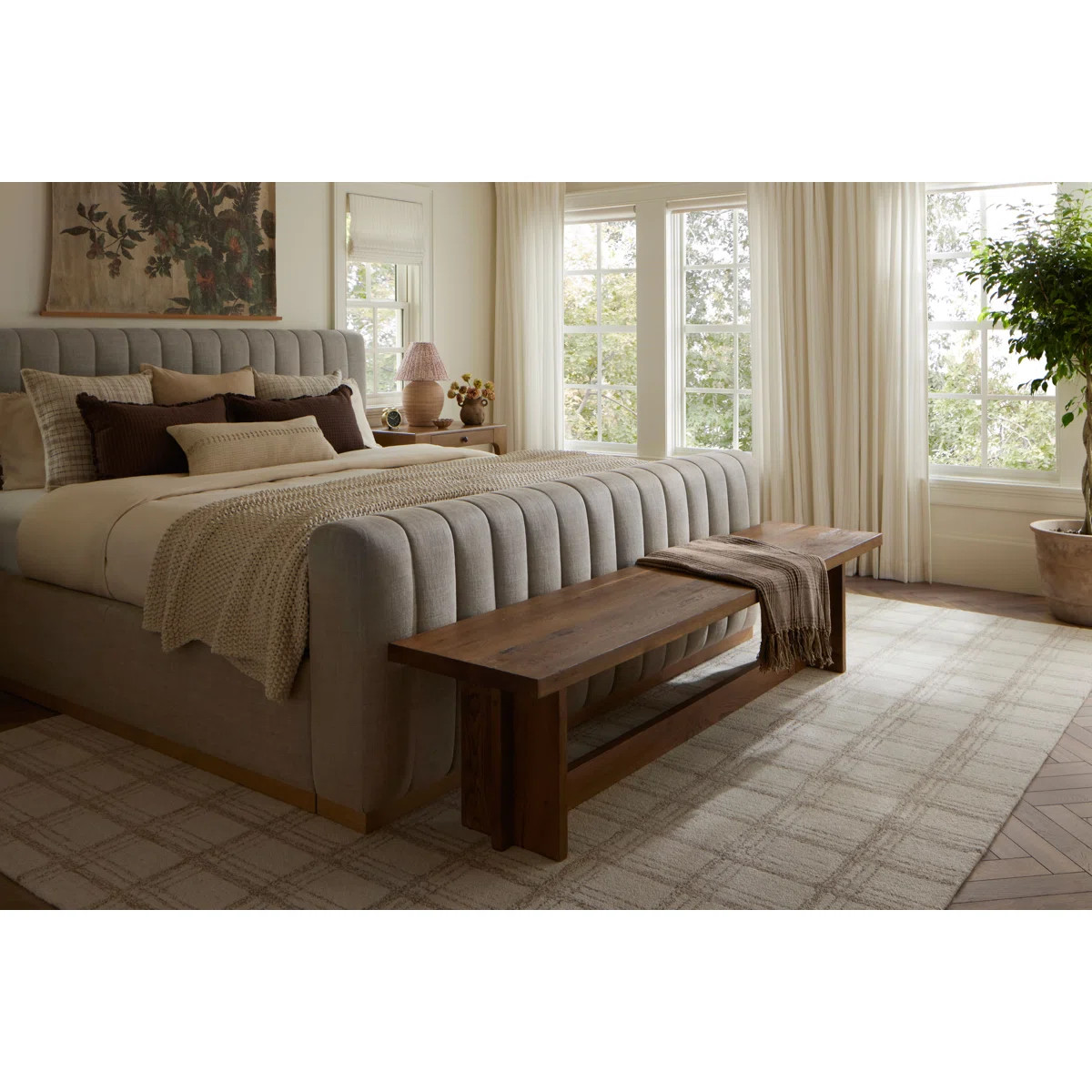 Chris Loves Julia x Loloi Polly Cream / Sand Area Rug | Wayfair North America