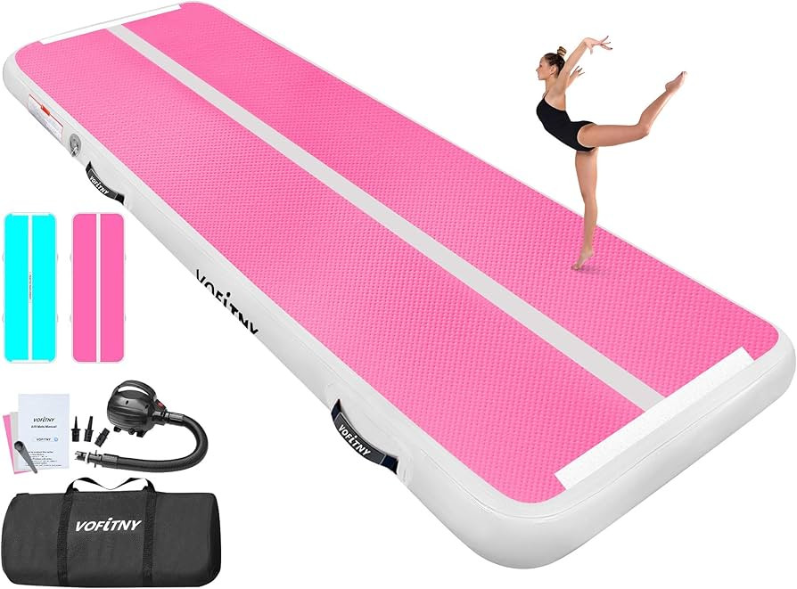 VOFiTNY All Purpose Gymnastics Mat 6.6/10/13/16/20 ft Sturdy Inflatable Tumble Track for Home/Gym | Amazon (US)