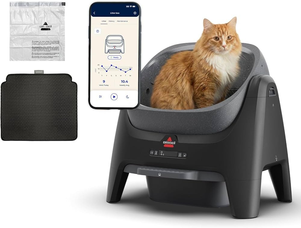BISSELL CleanWell Automated Cat Litter Box with OdorVault Technology, 20-Day XL bin Capacity, App... | Amazon (US)