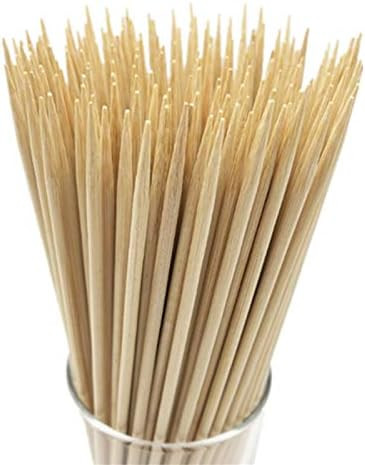 HOPELF 6" Natural Bamboo Skewers for BBQ，Appetiser，Fruit，Cocktail，Kabob，Chocolate Fount... | Amazon (US)