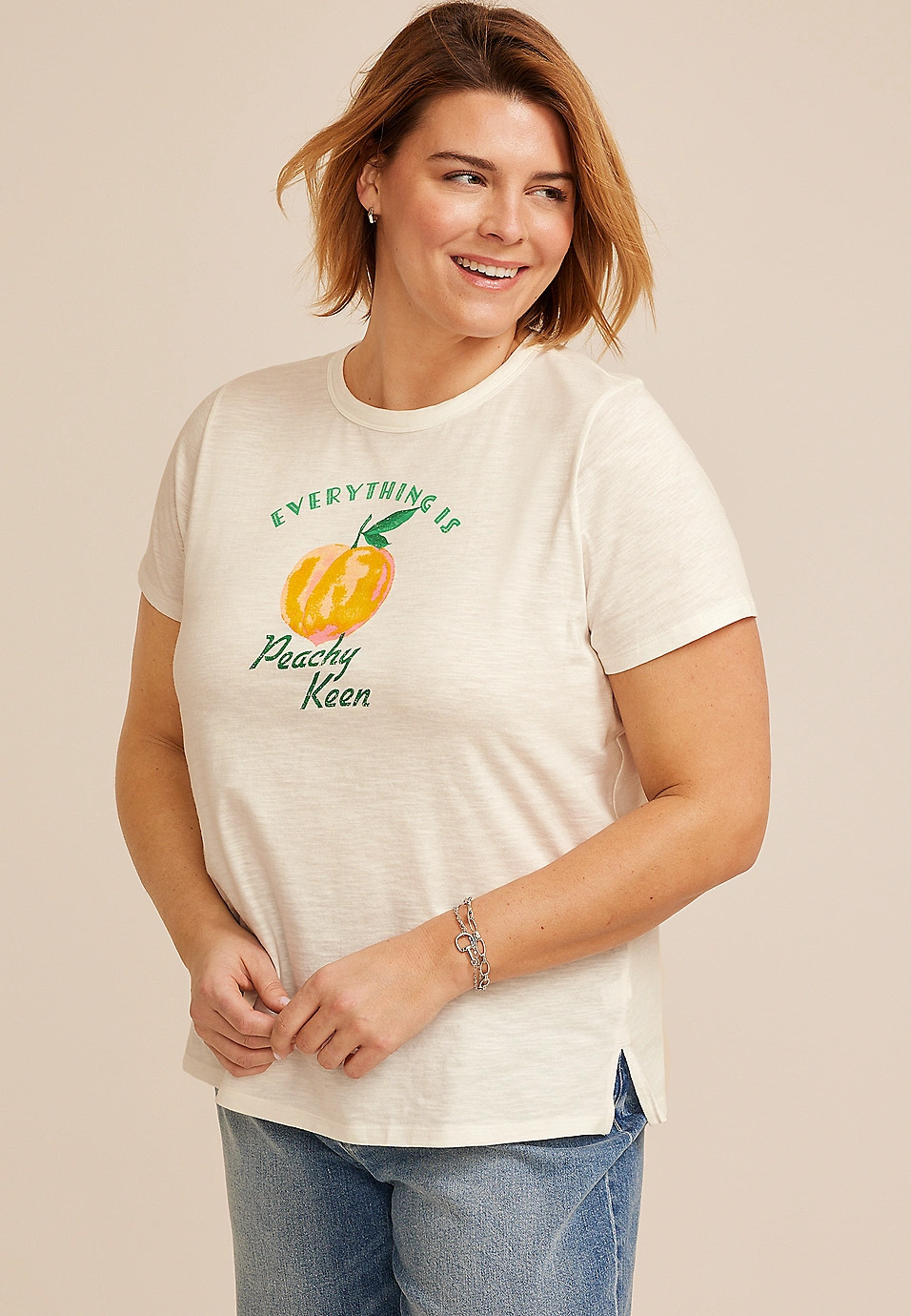 Plus Size Everything Is Peachy Keen | Maurices