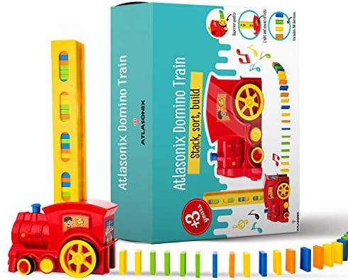 Amazon.com: Domino Train Set - 80 Pcs. Fun and Colorful Train That Prepares Your Domino Rally Exp... | Amazon (US)