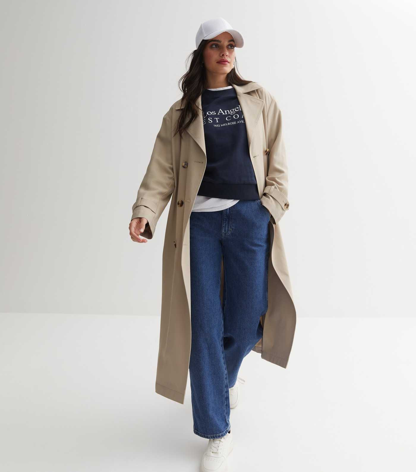 Stone Unlined Belted Trench Coat
						
						Add to Saved Items
						Remove from Saved Items | New Look (UK)