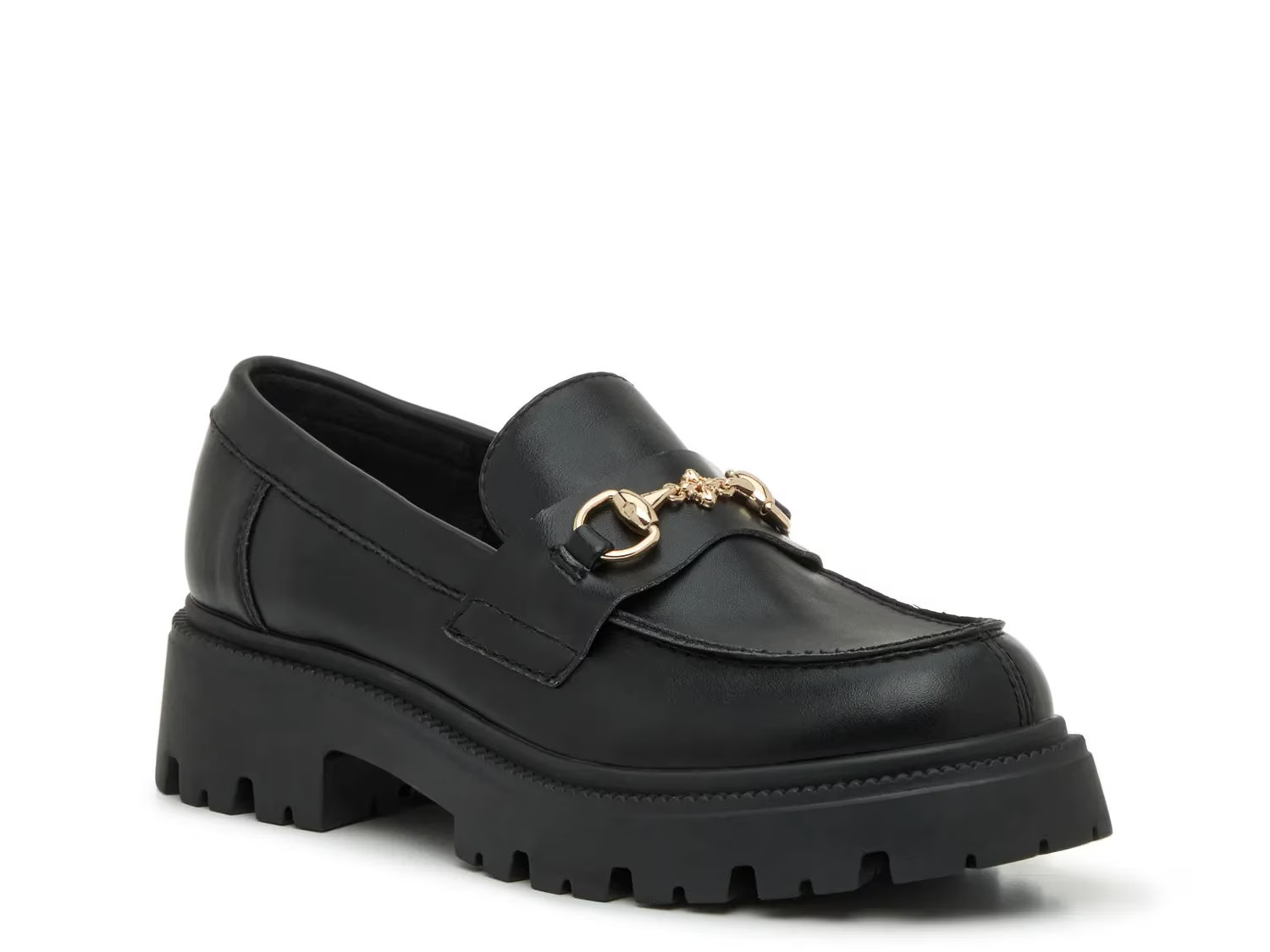 Steve Madden Levett Loafer | Women's | Black | Size 9.5 | Loafers | Block | Lug | DSW