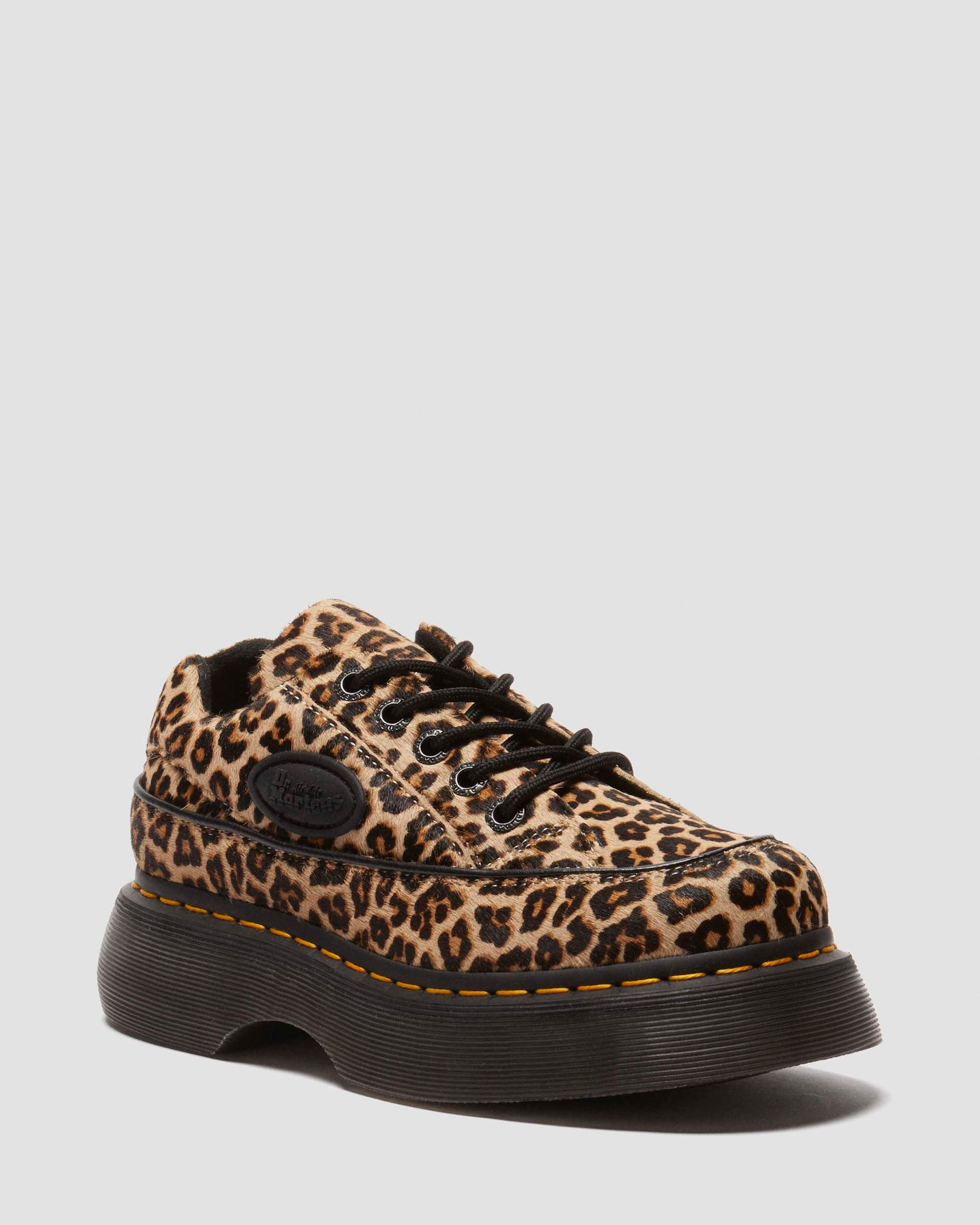 Buzz 5-eye leopard shoes in Light Tan | Dr. Martens | Dr. Martens