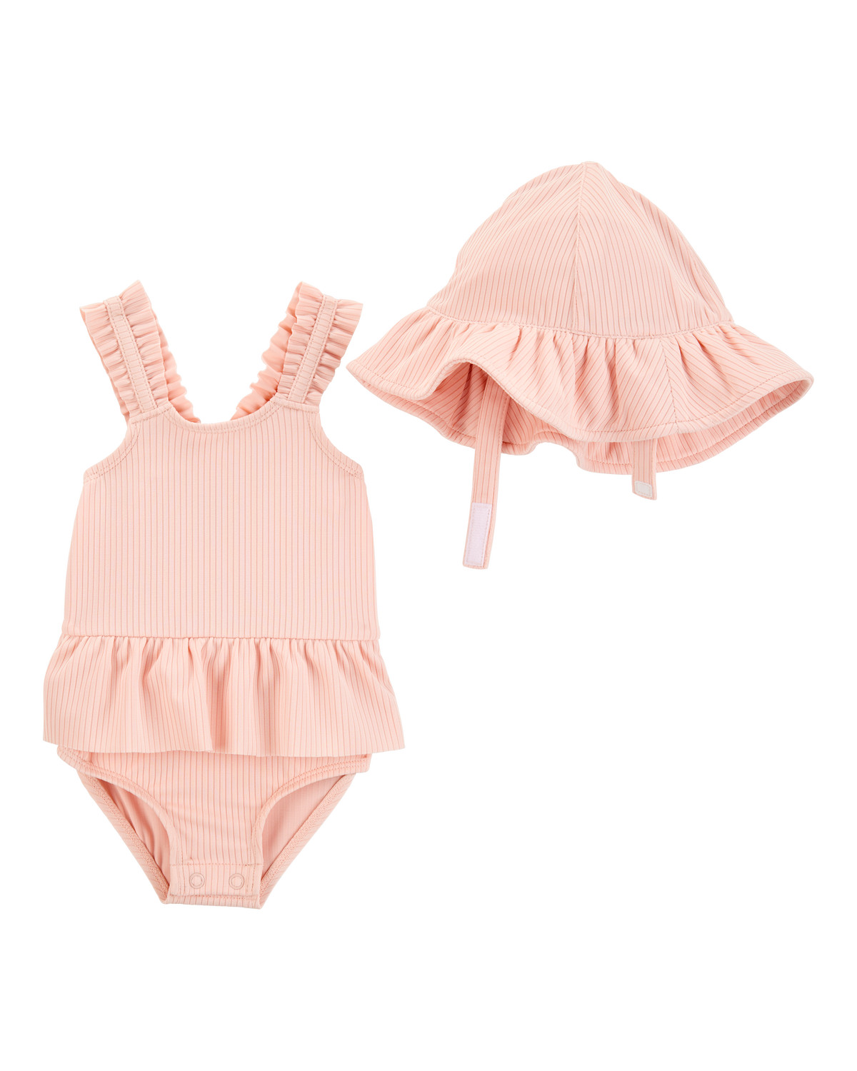 Baby 2-Piece Sun Hat & Ruffle 1-Piece Swimsuit Set - Carter's | Carter's | Carter's Inc