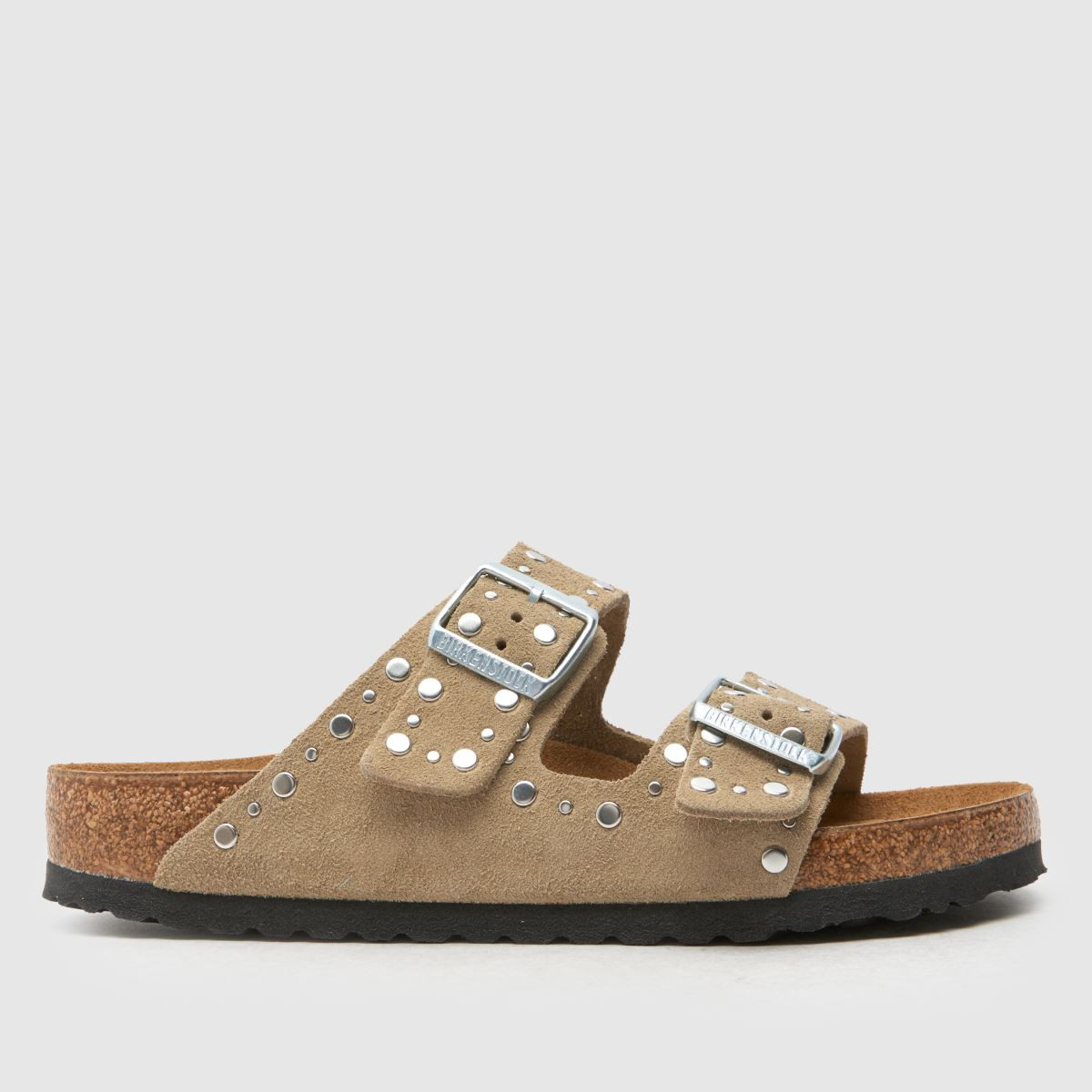Womens Taupe BIRKENSTOCK Arizona Suede Rivet Sandals | schuh | Schuh