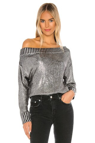superdown Marla Sweater in Metallic from Revolve.com | Revolve Clothing (Global)