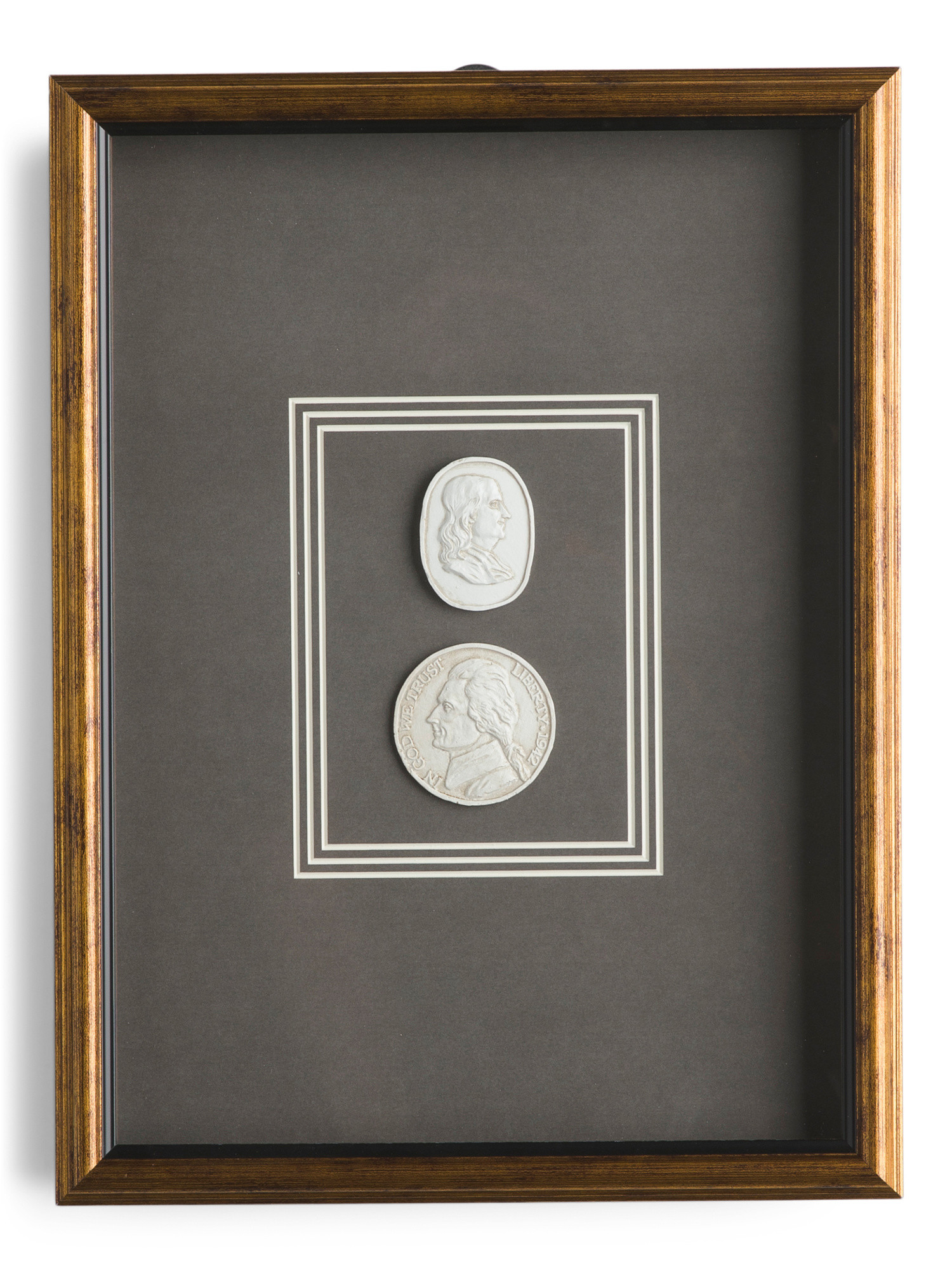 12x16 Resin Coin With Frame Wall Art | TJ Maxx