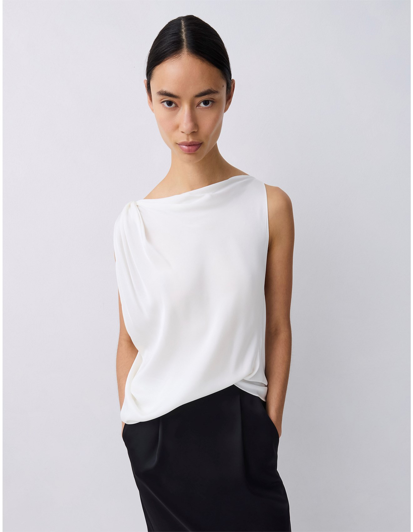 Bianca Spender Ivory Silk Roma Top | David Jones | David Jones (Australia & New Zealand)