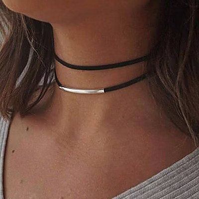 Black Gothic Choker Necklace for Women, Fashionable, Exquisite and High-end black Standard | Target