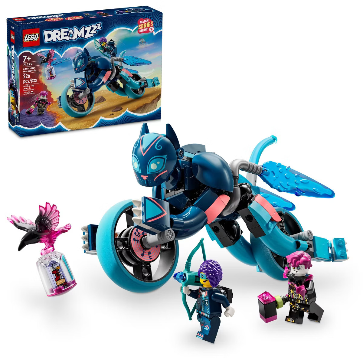 LEGO DREAMZzz Zoey's Cat Motorcycle Bike Toy 71479 | Target