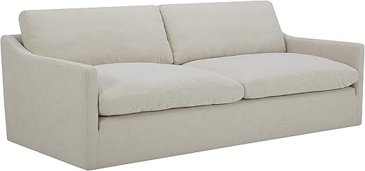 Amazon Brand – Stone & Beam Rustin Contemporary Deep-Seated Sofa Couch, 89"W, Cream | Amazon (US)