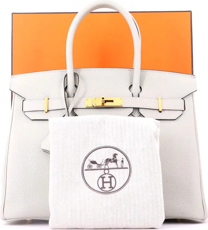 Birkin Handbag Grey Togo with Gold Hardware 30 | Nordstrom
