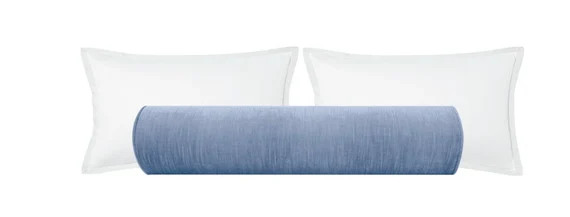 The Bolster : Strie Velvet // Chambray | velvet bolster | Strie velvet | blue velvet | bedroom + ... | Etsy (US)