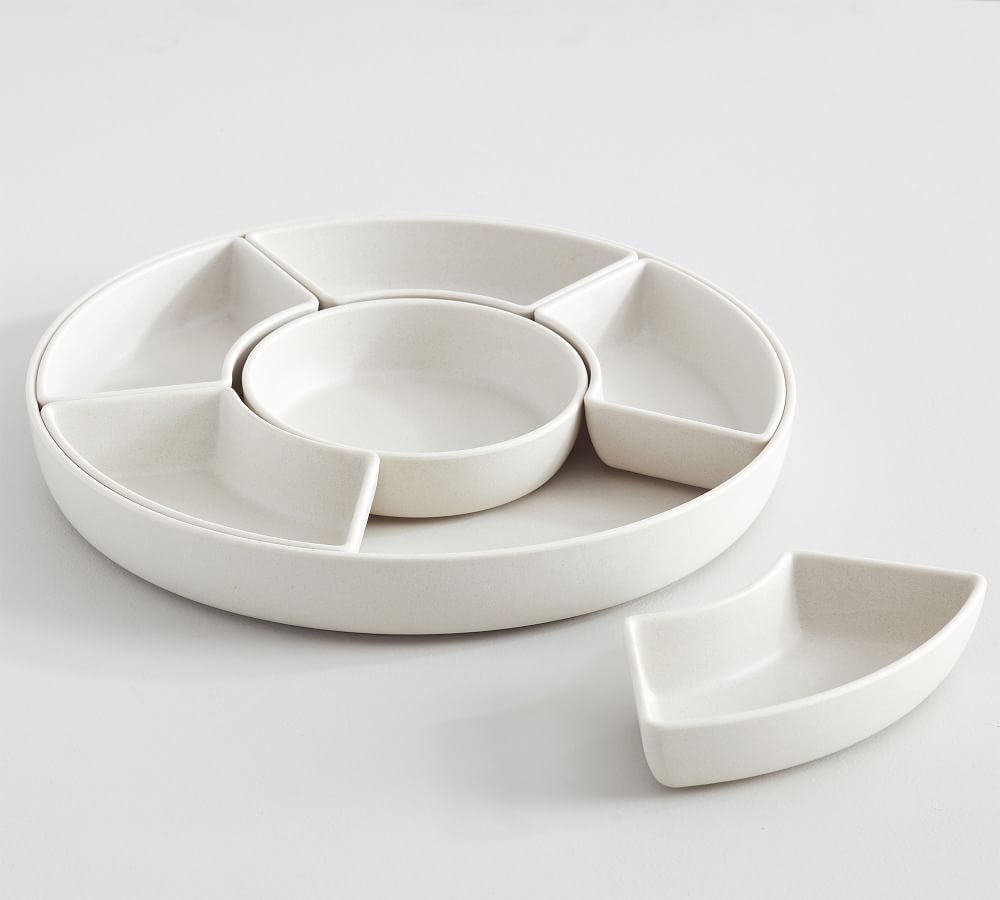 Mason Modern Melamine Multi-Sectioned Serving Platter | Pottery Barn (US)