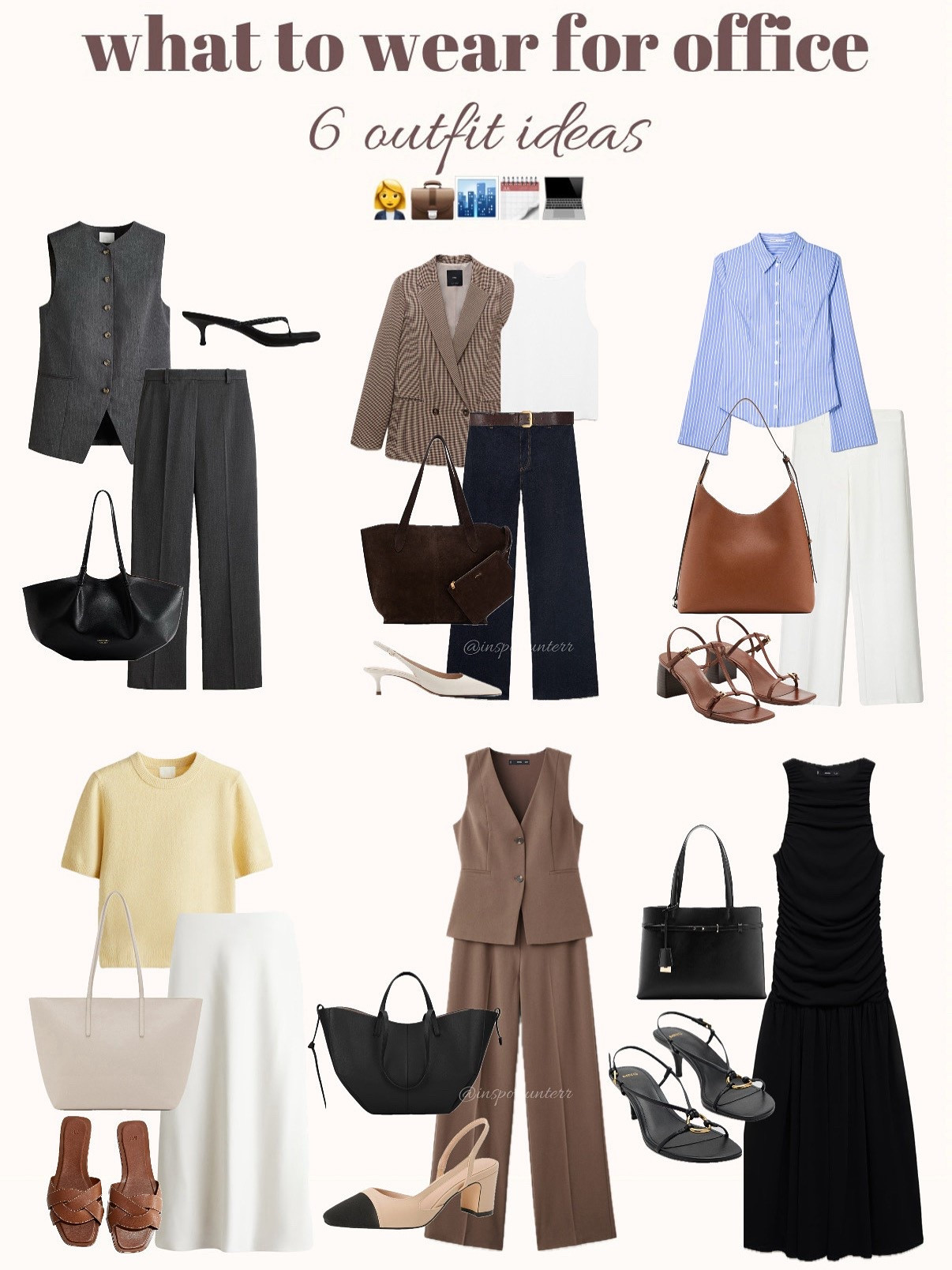 what to wear for Office - 6 Outfit inspo 🤍

#fashion #officewear #inspo 

#LTKeurope #LTKdeutschland #LTKworkwear