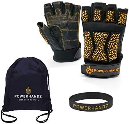 POWERHANDZ POWERFIT 3-Piece Fitness Bundle - Includes Fingerless Weighted Training Gloves for Men... | Amazon (US)