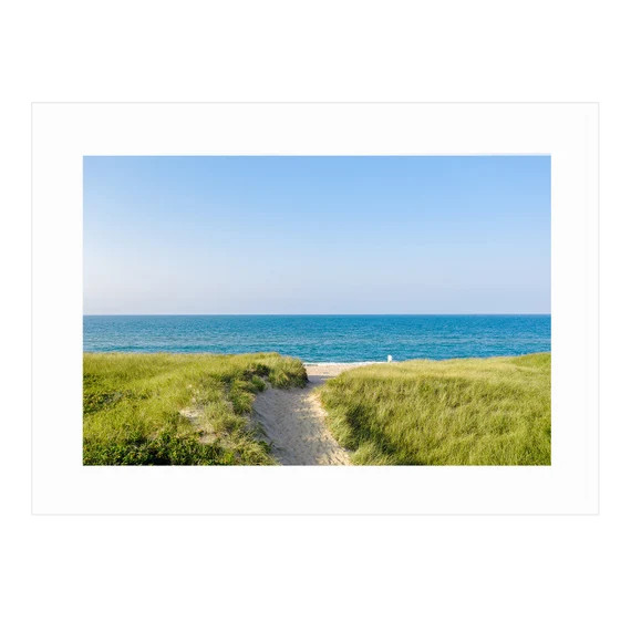 Ladies Beach from Above Framed Nantucket Art Print | Etsy | Etsy (US)
