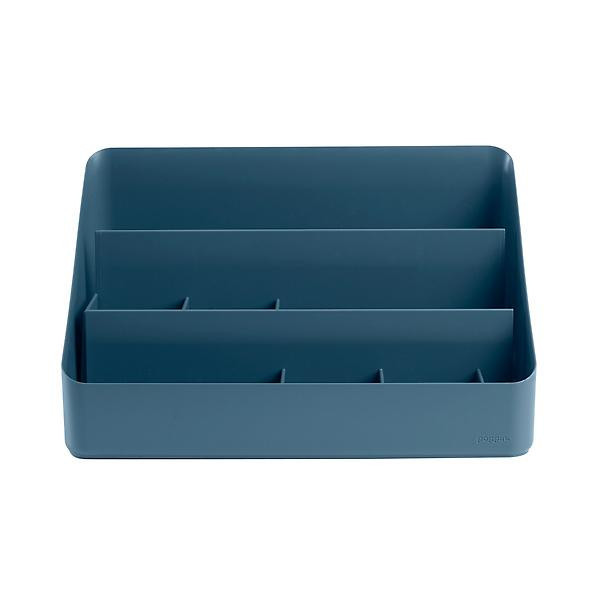 Poppin All-in-One Desktop Organizer Dark Grey | The Container Store