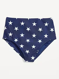 Matte High-Waisted Bikini Swim Bottoms | Old Navy (US)