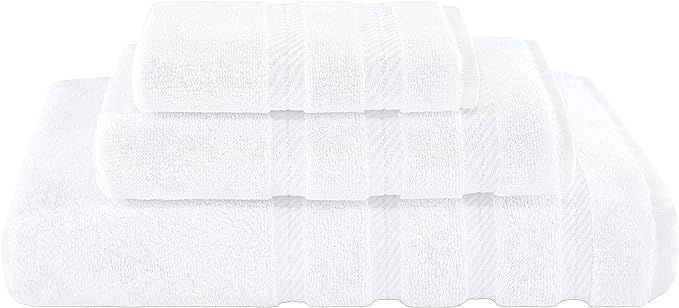 American Soft Linen, 3 Piece Towel Set, 1 Bath Towel 1 Hand Towel 1 Washcloth, Super Soft and Abs... | Amazon (US)