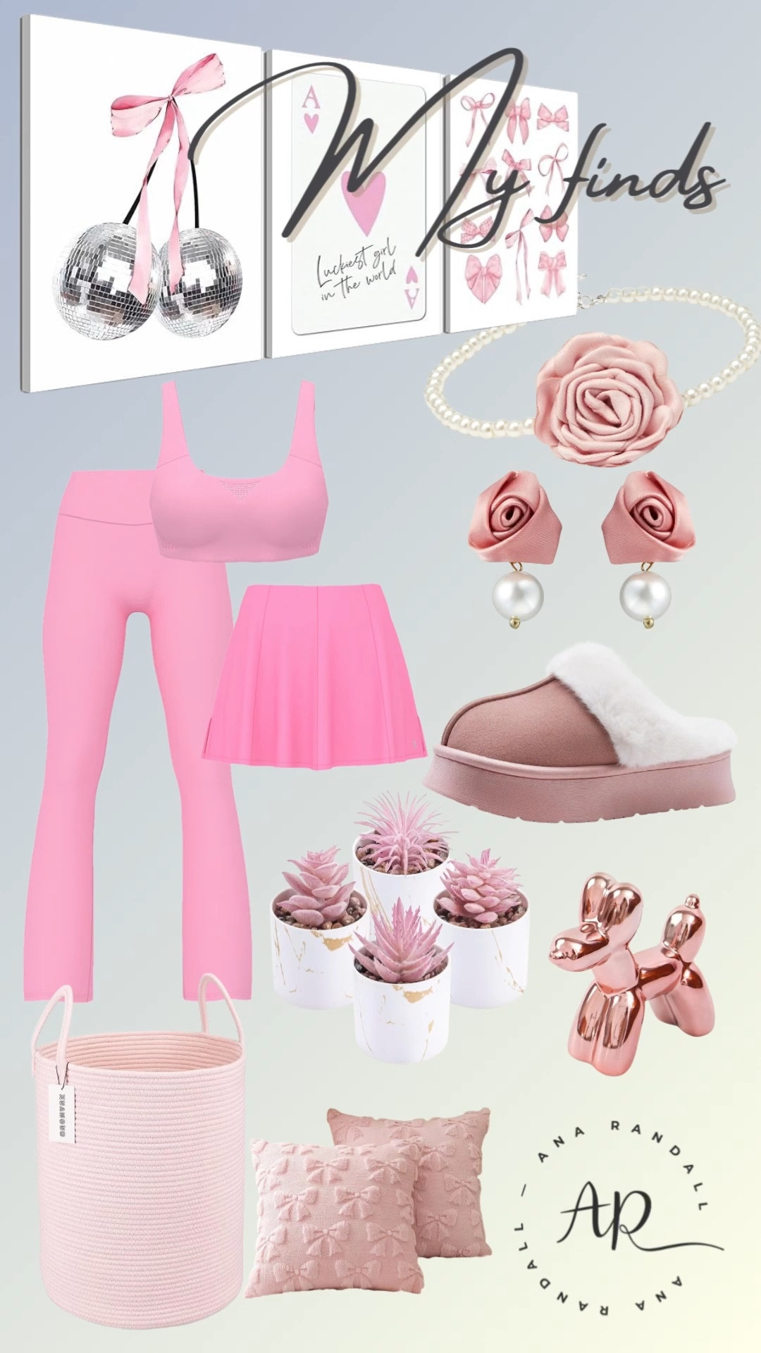 Pink aesthetic favorites for fashion, home, and lifestyle.
From soft pink activewear sets and cozy slippers to chic accessories and feminine home décor, these blush-toned finds add a playful yet elevated touch to everyday life. Perfect for lounge outfits, self-care moments, and stylish home accents with a modern, girly vibe.

#pinkfinds #pinkaesthetic #pinkdecor #loungewearstyle #athleisurewear #cozyhome #femininedecor #girlyaesthetic #LTKfinds #homeandfashion

#LTKSeasonal #LTKdayinmylife #LTKSaleAlert