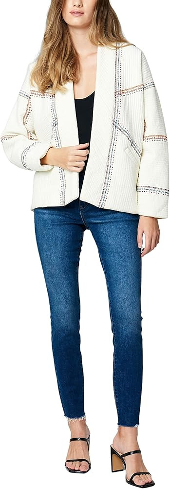 [BLANKNYC] womens Luxury Clothing Quilted Embroidered Kimono Jacket, Comfortable & Stylish Coat | Amazon (US)