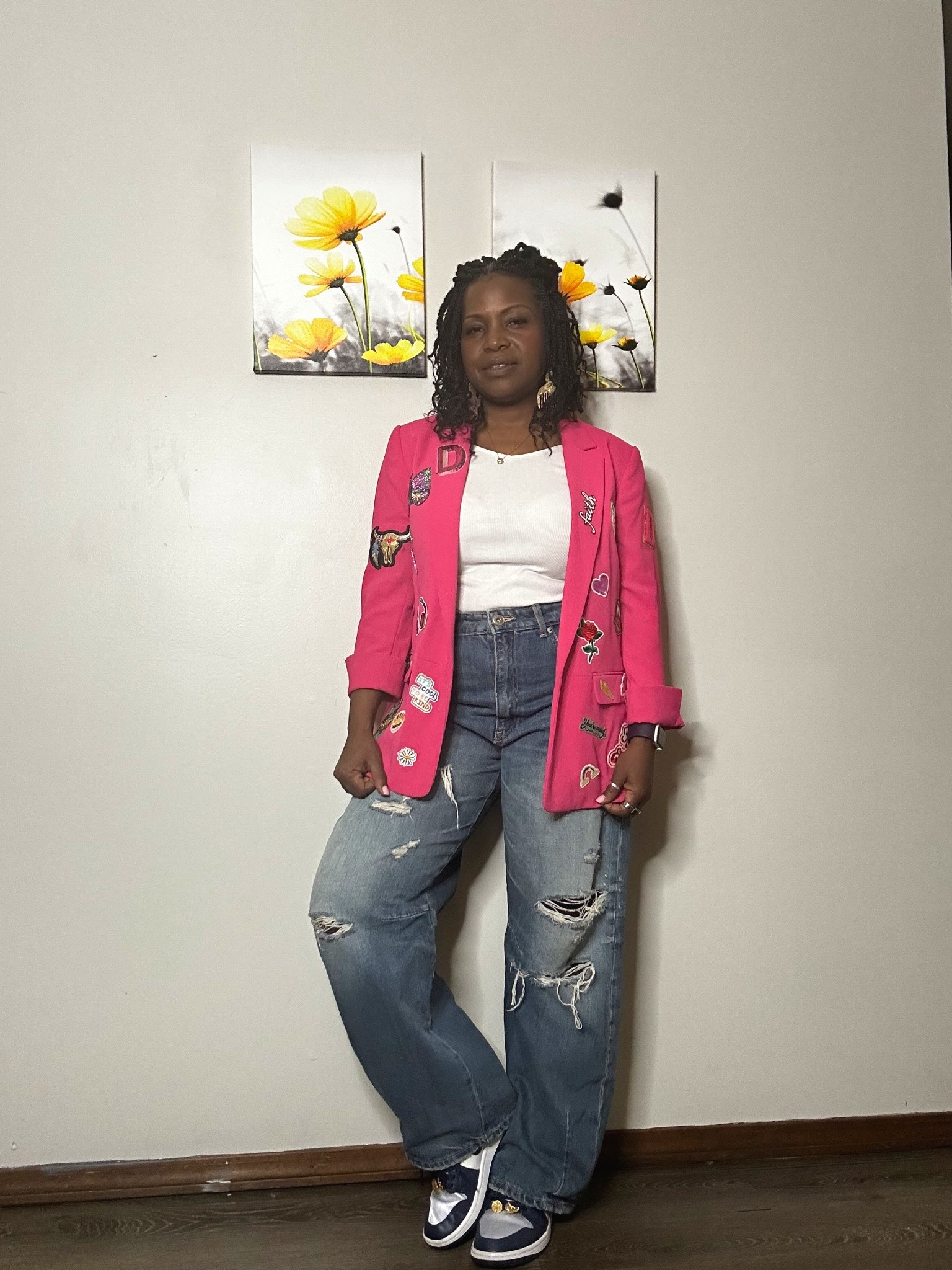 Thrifted Blazer medium jacket by Ann Taylar (created by me), Zara jeans size 4, Jordans from Nordstrom. 7.5. 

#LTKgrwm #LTKOver40 #LTKootd