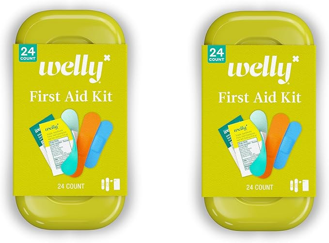 Welly Quick Fix, On The Go First Aid Kit, Assorted Bandages, Ointments, and Hand Sanitizer, Three... | Amazon (US)