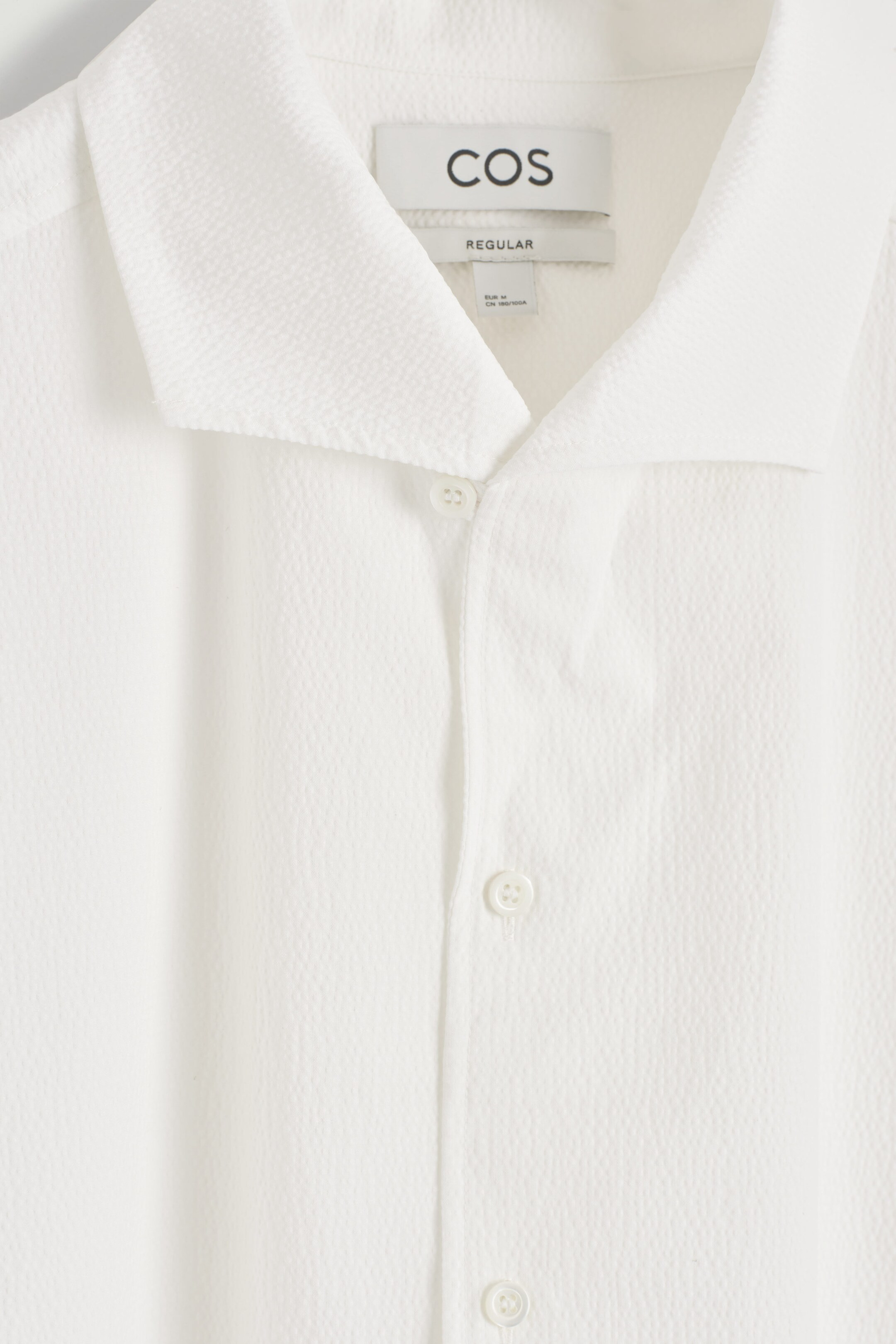 CAMP-COLLAR SEERSUCKER SHIRT - WHITE | COS (EU)