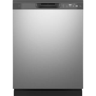 24 in. Stainless Steel Front Control Tall Tub Dishwasher with Steam Cleaning, Dry Boost, and 55 d... | The Home Depot