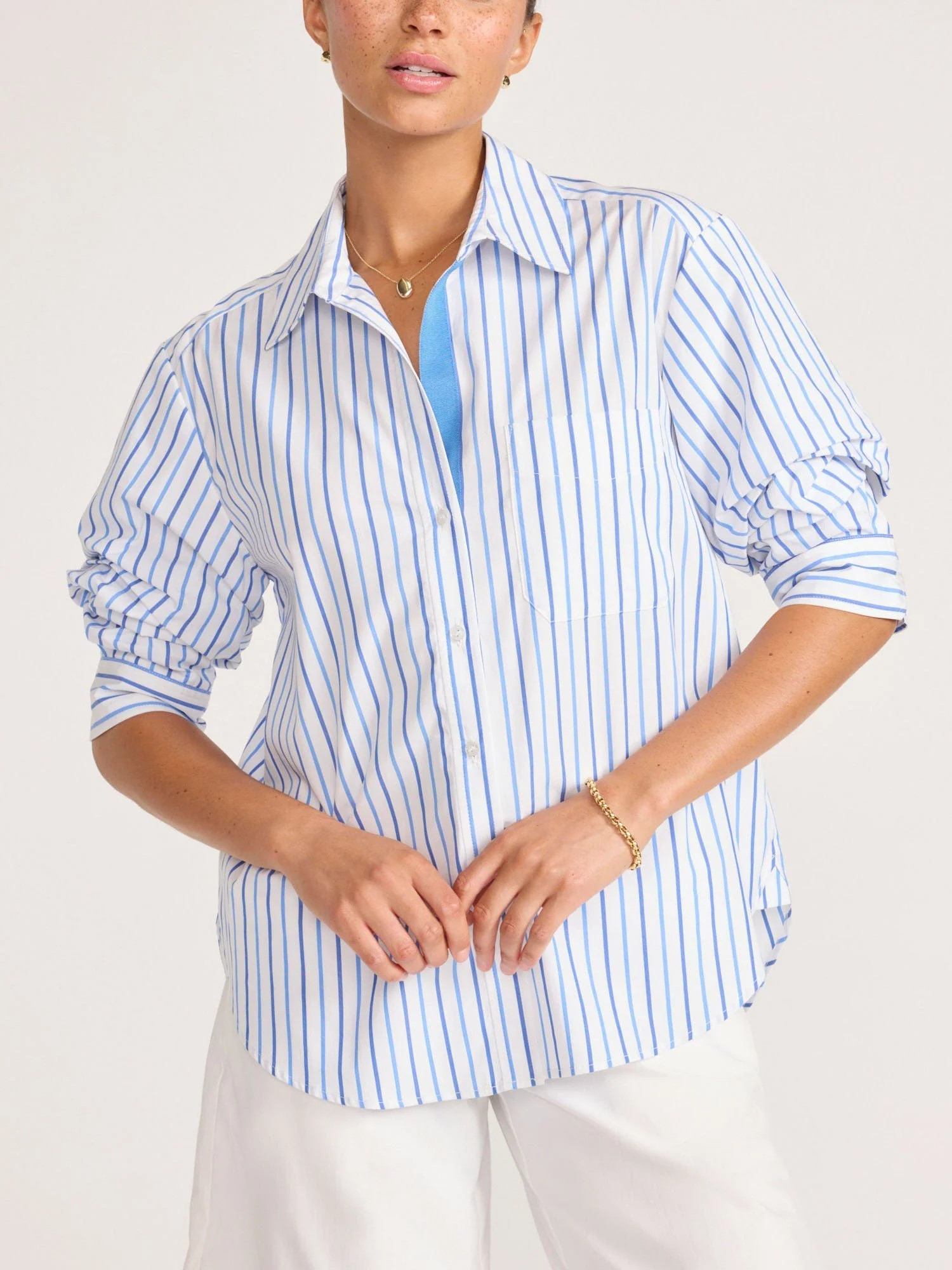 Women's Pia Shirt in Hampton Stripe | Brochu Walker | Brochu Walker