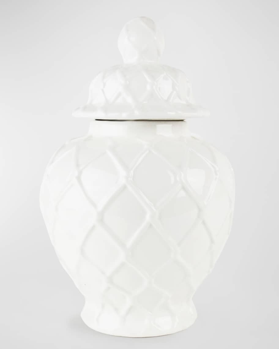 8 Oak Lane Textured Ginger Jar - Large | Neiman Marcus