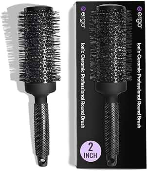 ERGO Ceramic Ionic Round Brush for Blow Out - Salon Quality Hair Brushes for Women - Roller Brush... | Amazon (US)