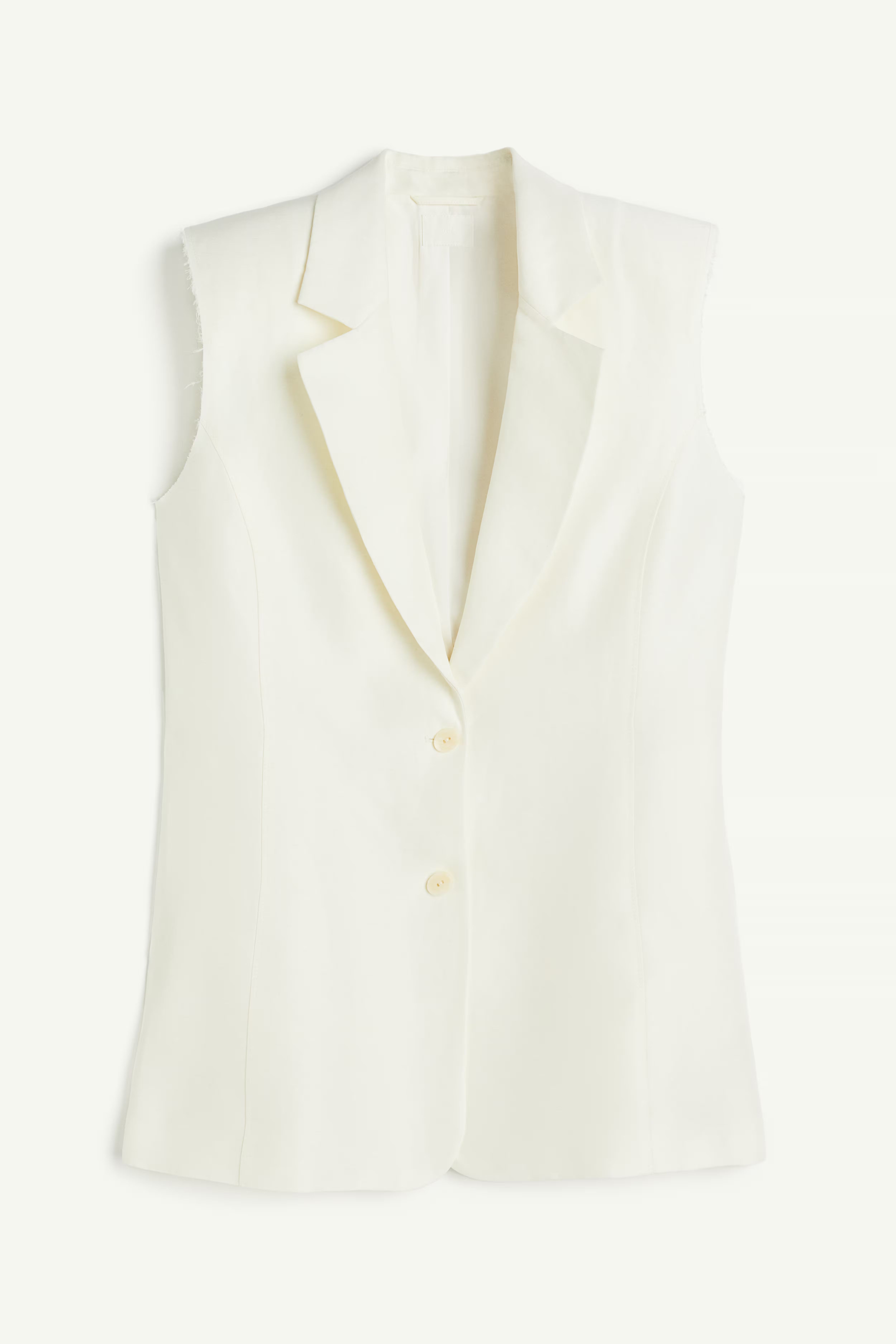 Linen-blend Sleeveless Jacket | H&M (US + CA)