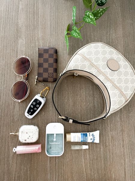 Purse essentials - what in my purse - favorite sunglasses - purse must haves - airpod case - must have chapstick - designer bag - key case - purse accessories 

#LTKSeasonal #LTKstyletip
