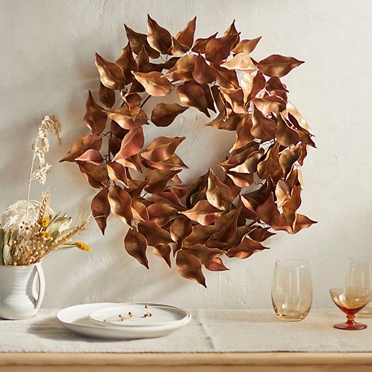 Magnolia Leaf Iron Wreath | Terrain