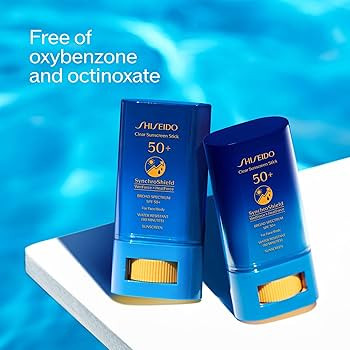 Shiseido Clear Sunscreen Stick SPF 50+ - Invisible Broad-Spectrum Face Sunscreen - Wear Under & O... | Amazon (US)