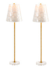 2pk 28in Capiz Shade Buffet Lamps | Marshalls
