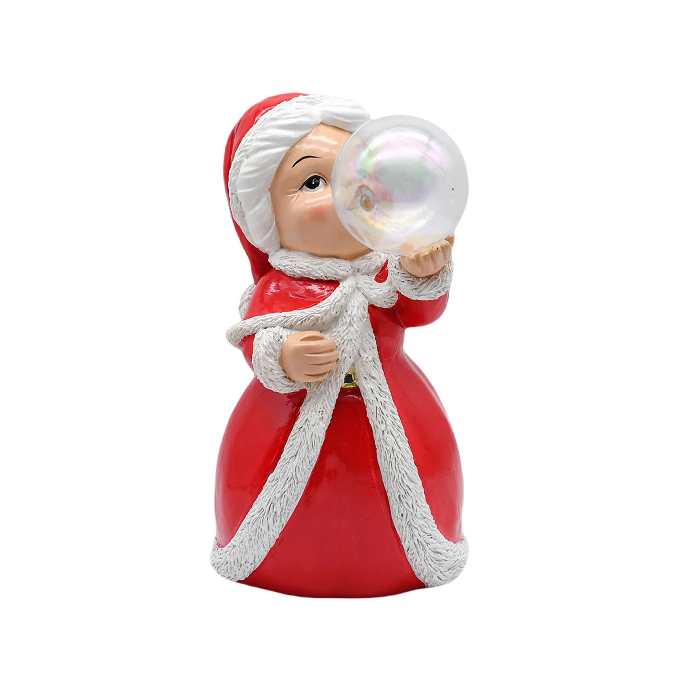 Mrs. Claus with Bubble Christmas Tabletop Decoration, Red and White, 9.5", by Holiday Time | Walmart (US)