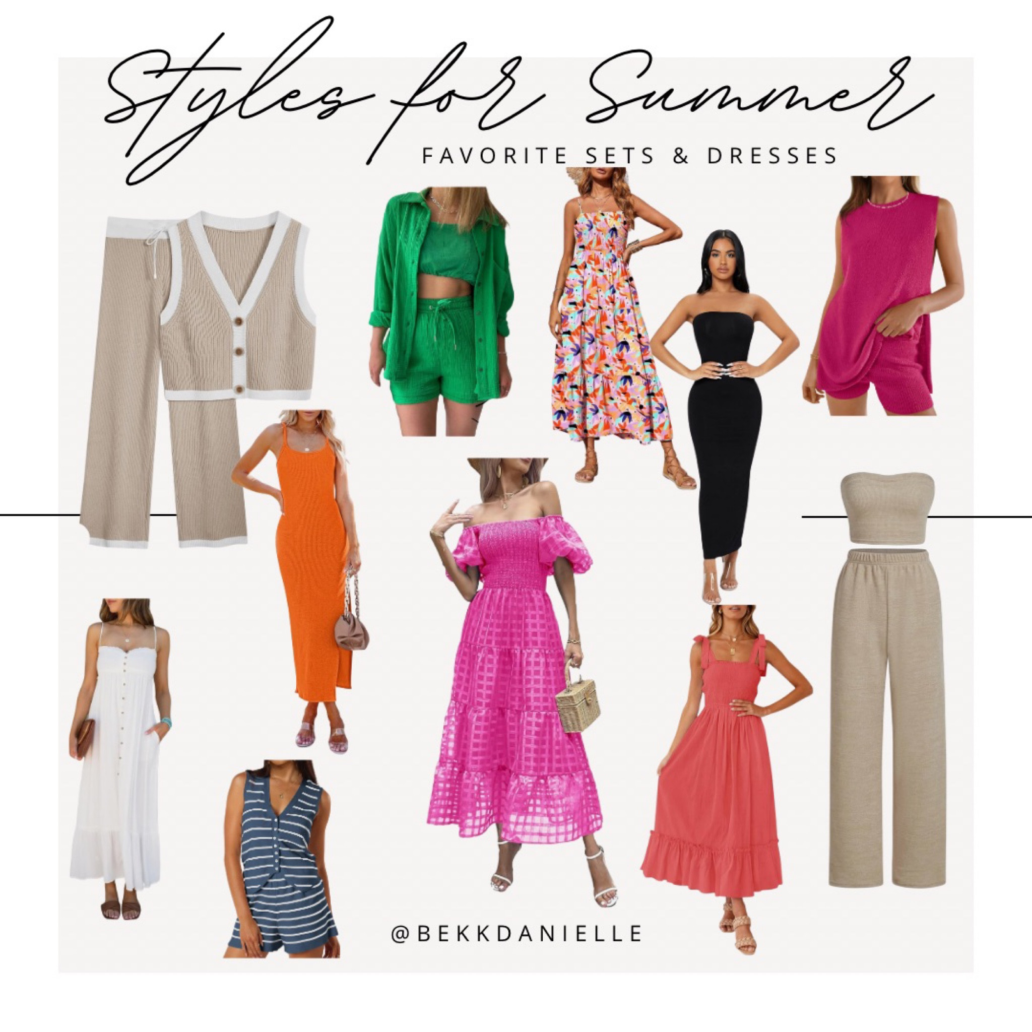 Loving matching sets and colorful dresses for the summer! All these bright colors make me so happy! And also gotta have my neutrals.

Dress, wedding guest dress, vacation dress, little white dress, little black dress

#LTKStyleTip #LTKFindsUnder50