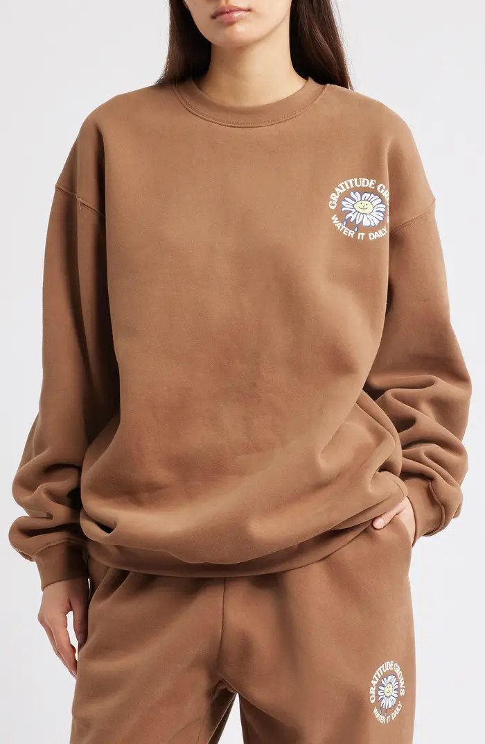 THE MAYFAIR GROUP Gratitude Grows Rows Graphic Sweatshirt | Nordstrom | Nordstrom