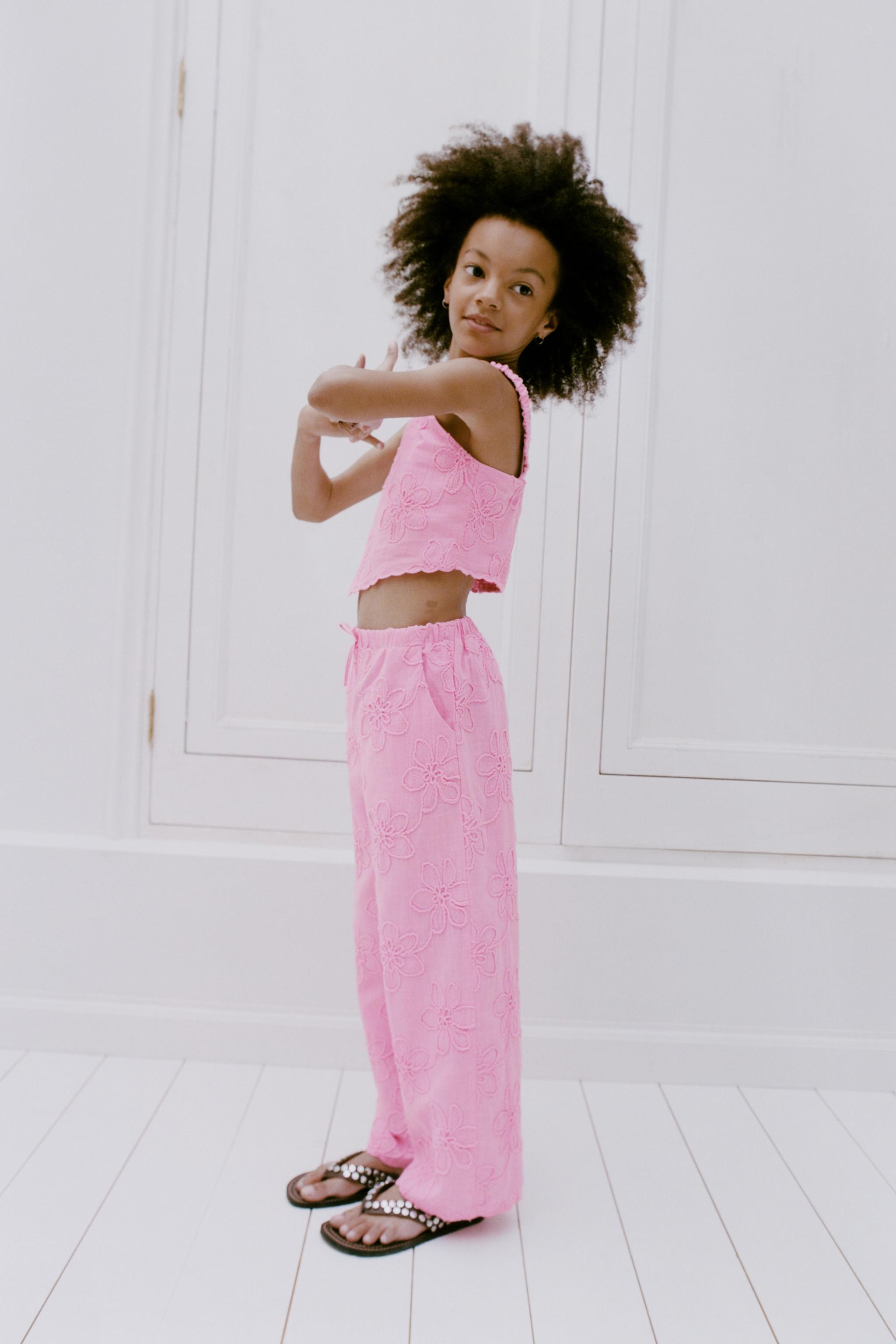 EMBROIDERED FLORAL TOP | Zara US