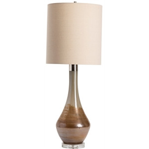 The Easton Table Lamp Gold Glass 34.5"Ht. Transitional Style | Cymax