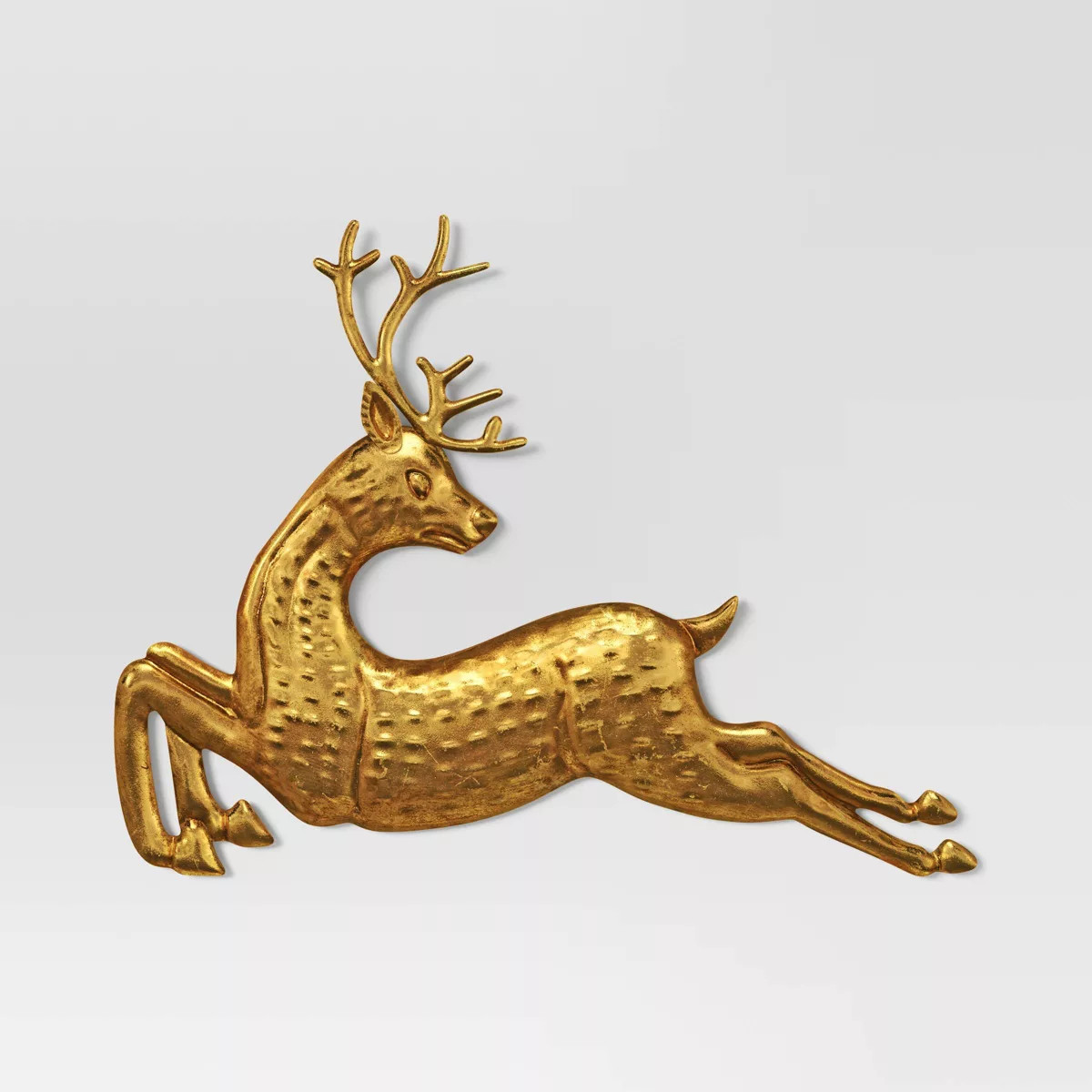 Metallic Leaping Deer Christmas Wall Décor Gold - Wondershop™ | Target